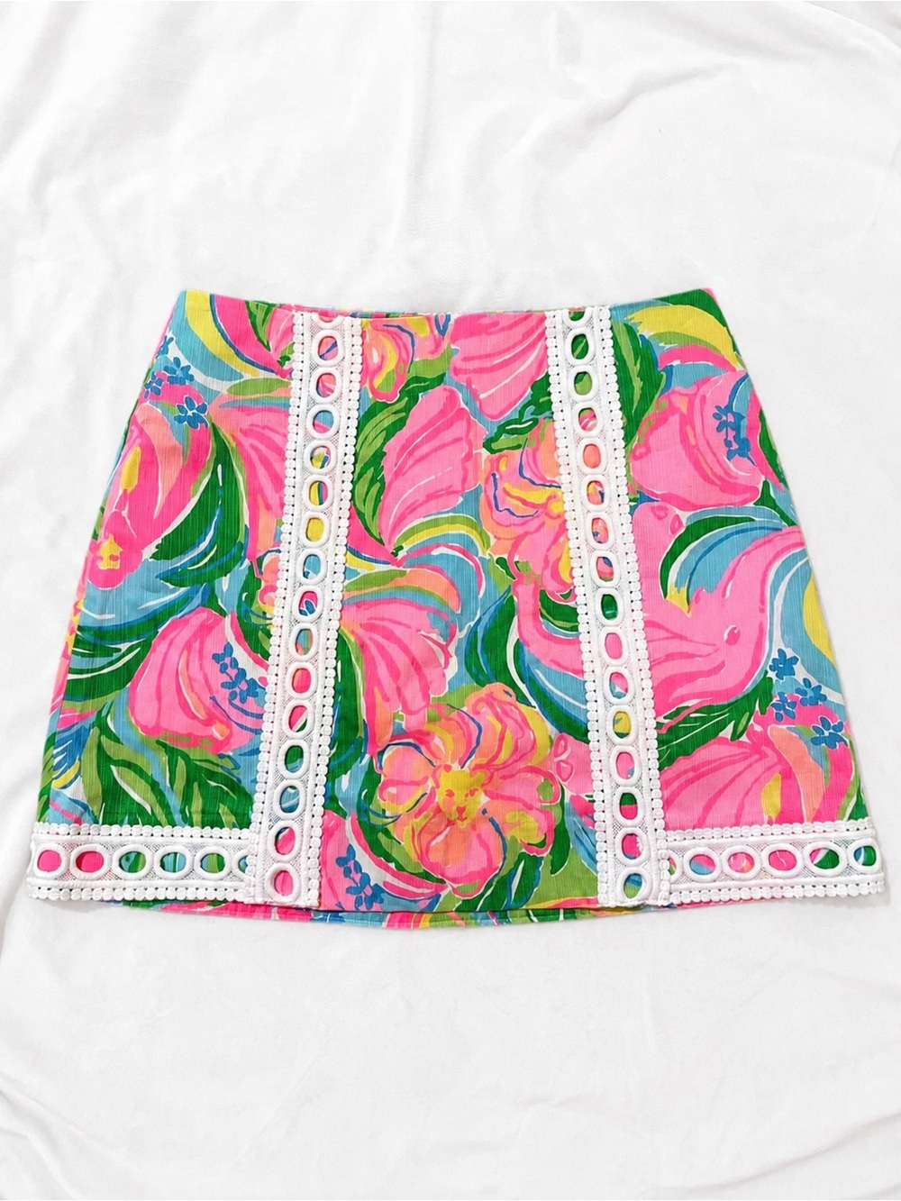 🛍️ 2/$30 | Lilly Pulitzer Pansy Lace Skirt/Skort in So A Peeling Print
